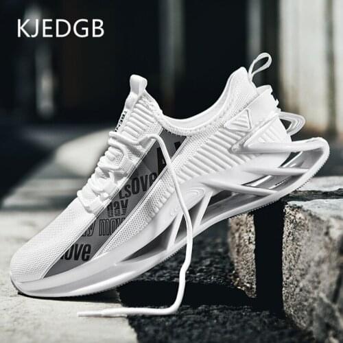 KJEDGB Hot New Shoes Men Sneakers Tenis Luxury Mens Casual Shoes Trainer White Fashion Sports Shoes for Men Big Size 45 46