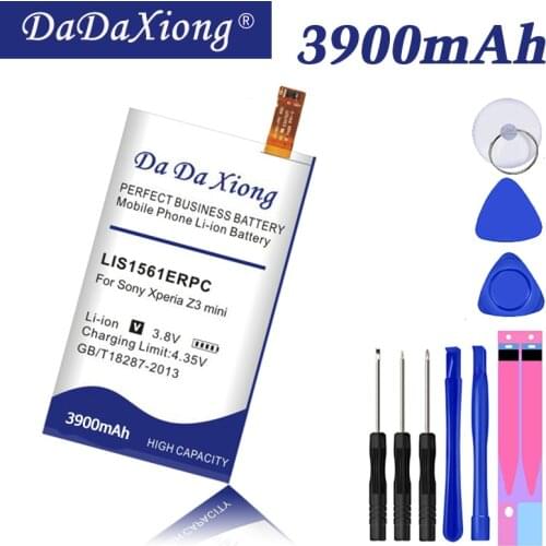 3900mAh LIS1561ERPC Li-ion Phone Battery for Sony Ericsson Xperia Z3 mini Compact M55W D5833 SO-02G D5803 D5833 C4 E5303