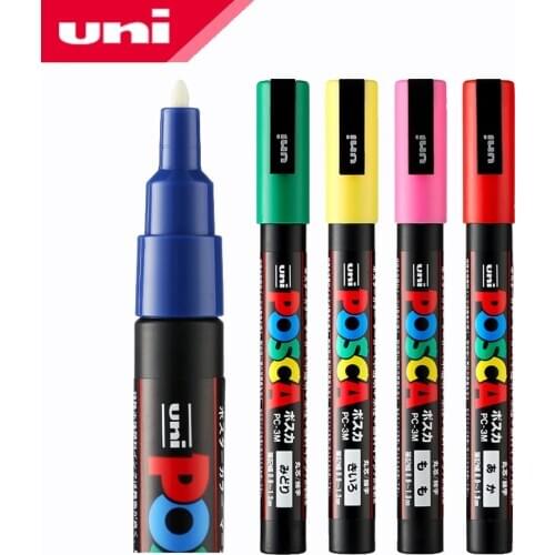 1pcs UNI Marker Marker PC-3M (POSCA) POP Poster Advertisement Water Resistant Office Student Painting Anime Hand-painted
