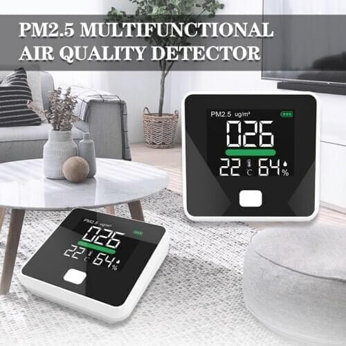 PM2.5 Air Quality Monitor Digital Gas Detector Air Temperature Humidity Analyzer Sensor PM 2.5 Analyzers Meter DM103B