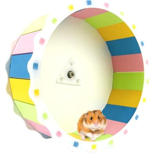 Hamster Wheel Non-Slip Silent Running Wheel Small Animals Exercise Tool Chinchilla Hedgehog Cage Supplies Hamster Accessories