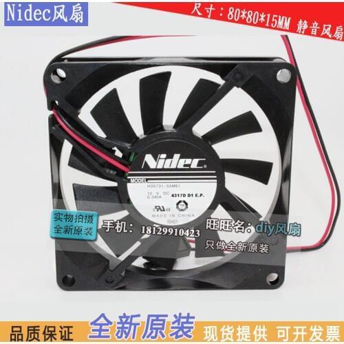 NEW NIDEC H35731-55MEI 4317D D1 E.P. 8015 12V 8cm silence cooling fan