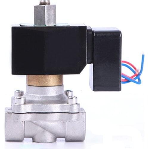 DN15 Normally Open Solenoid Valve Water Stainless Steel Solenoid Valve IP65 Fully Enclosed Coil