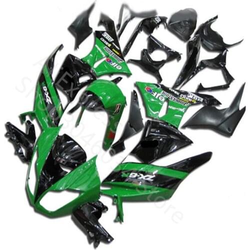 Light green black Motorcycle parts for Kawasaki ZX6R ZX-6R Ninja 09 10 11 12 2009 2010 2011 2012 fairings fairing kit