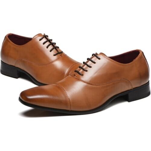 Mazefeng New Luxurious Italian Patent Leather Men Blue Black Wedding Oxford Shoes Lace-Up Office Business Suit Mens Dress Shoes