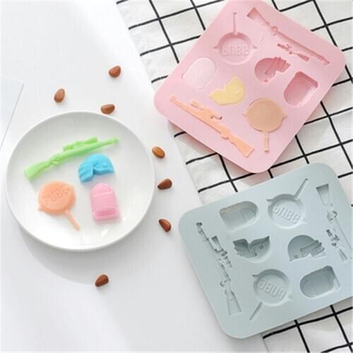 Creative Chocolate Mold Fondant Silicone Mold Candy Cake Decoration Baking Tools Toy Gun Ice Cream Making Box Multifunctional
