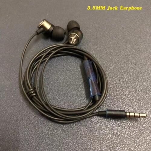Original For Motorola Bass Sound Stereo Earphone 3.5MM Plug In-Ear Headsets With Wired Control For Motorola G50 Huawei Macbook