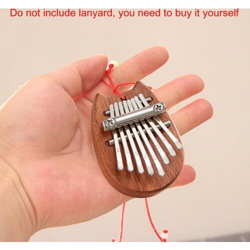 Portable Mini 8-Key Sapele Plate Kalimba Beginners Thumb Piano Great Sound Finger Keyboard Musical Instrument Wooden/Acrylic