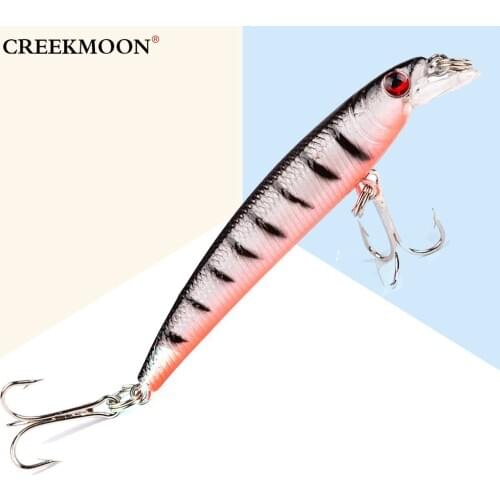 1pc 75mm 5.6g Minnow Swim Fish Fishing Lure Artificial Hard Bait Topwater Wobbler Mini Lures Tackle Dancing Crankbaits Pesca