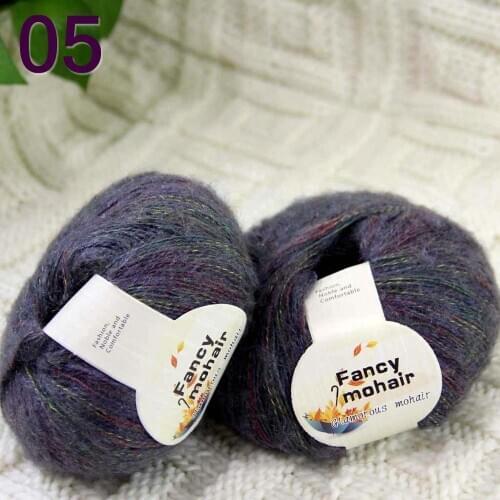 Sale New Soft 2Skeins50g Wrap Shawls Hand Knitting Wool Yarn Womens Cashmere Shawls and Wraps 05 Rainbow Charcoal