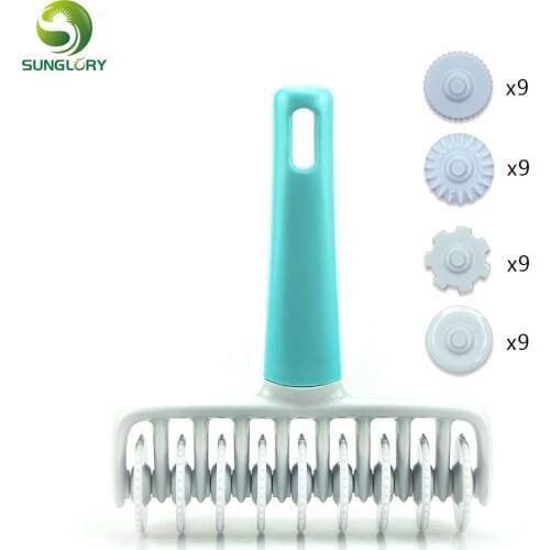 Fondant Ribbon Cutter Embosser Roller Set Fondant Strip Ribbon Cutter Dough Sugarcraft Tools Baking Plastic Cake Rolling Pins