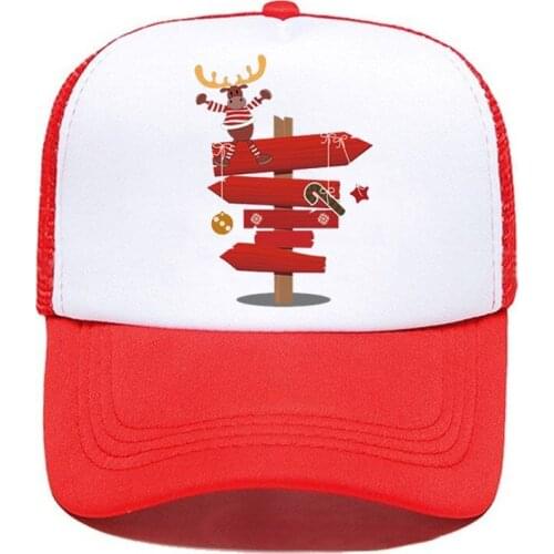 Christmas Adjustable 1PCS Mesh Cap Custom Logo Hat BlacK Red Green Snapback Wholesale White Men Women Simple Casual Wholesale