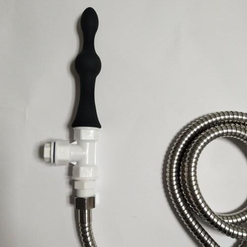 Wetips Silicone Enema Shower Anal Cleaner Manguera Ducha Clistere Anale Pulizia Ano Enema Anus Cleaning Portable Hygienic Shower