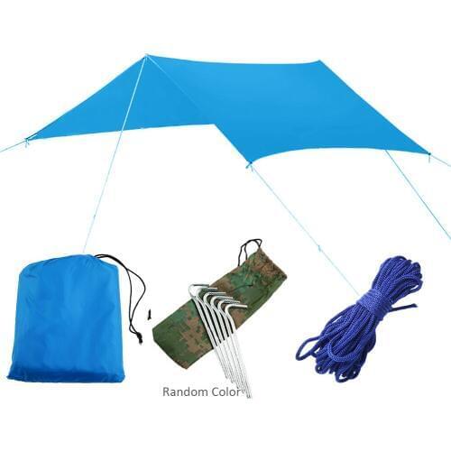 Sun Shelter Beach Tent Ultralight Anti-UV Awning Garden Waterproof Canopy Sunshade Outdoor Camping Hammock Rain Tarp