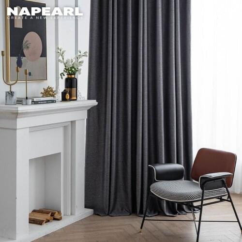 Modern Blackout Curtains For Living Room Bedroom Curtains For Window Treatment Drapes Solid Blackout Curtains Finished Blinds