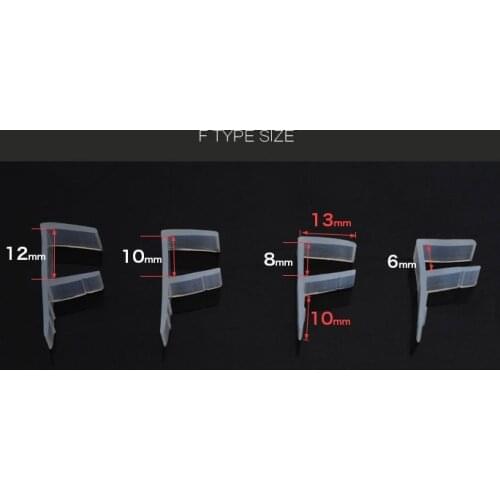 5M/lot F shape silicone rubber shower room door window glass seal strip weatherstrip for 6/8/10/12mm glass