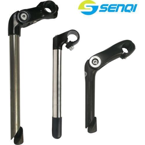 25.4/22.2mm Aluminum Alloy and Stainless Steel Retro Goose Neck Stem Road Bike Fixed Gear with Tooth Front Fork Stem