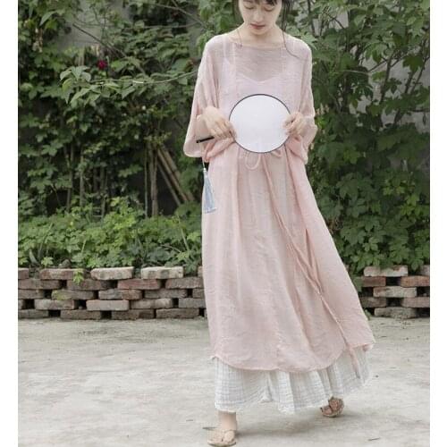 Women Summer Half Sleeve Plus Size Dress Ladies Loose Oversized Dress Female Bat Sleeve Summer Dress 2020