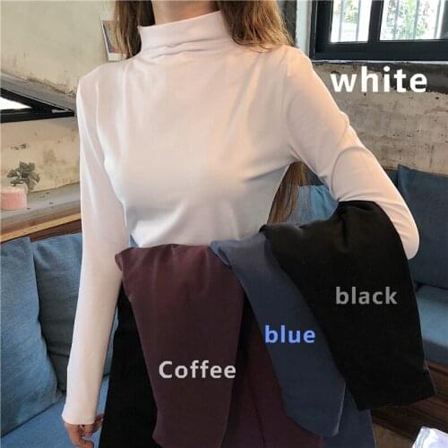 Winter Solid Knitted Women Sweaters And Long Sleeve Lady Turtleneck Pullovers Sueter Mujer Tops Korean Cotton Jumper