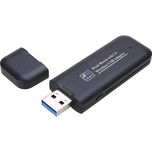 1pc USB 3.0 Wireless Wifi Adapter 1200Mbps USB Dual Band WiFi Network Adapter High Speed WiFi Receiver for Desktop Laptop
