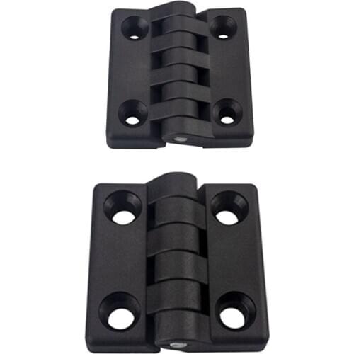 10PCS Black Nylon Plastic Butt Hinge Drawer Jewellery Case Hinges for Wooden Box Cabinet Furniture Hardware