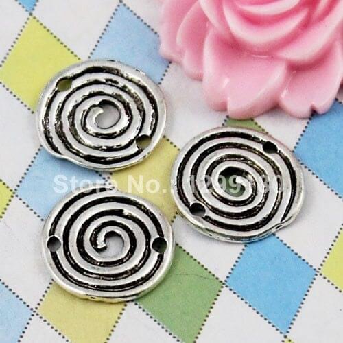 10pcs/lot Antique Silver Connectors Pendant Tibetan Silver Bracelet Clasps Beads 19mm (K00917)