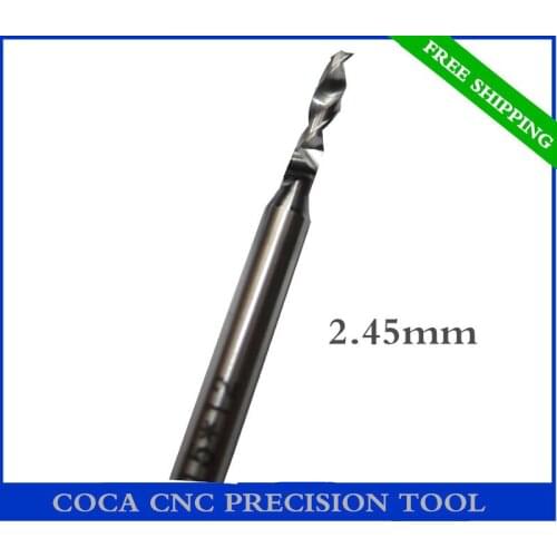 2.45mm,Free shipping,CNC Computer machine tool,Print Circuit Board drill,woodworking router bit, Carbide Micro Drilling Bits