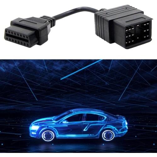 Car OBD II Cable Adapter For Toyota 17Pin Male To 16Pin OBD 2 Female Diagnostic Connector For Toyota 17 Pin OBDII Adapter