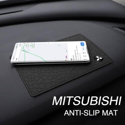 PVC Car Phone Anti Slip Mat Auto Dashboard Non Slip Pad Accessories For Mitsubishi Lancer ASX Mirage Pajero Sport Xpander L200