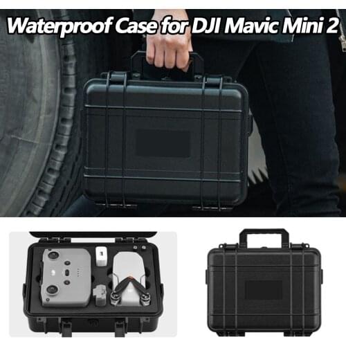 Portable Waterproof Storage Protective Carry Travel Hard Case for DJI Mavic Mini 2 Drone Accessories 11.02x3.74x8.66in