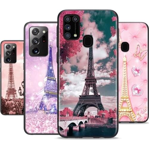 Eiffel Tower Paris For Samsung Galaxy M31 M10 M10S M20 M21 M30 M40 M60S Note 20 10 9 8 S6 Plus Ultra Lite Phone Case