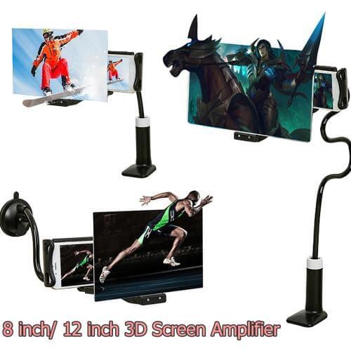 Mobile Phone 3D Screen Amplifier Holder Magnifier Projection Bracket Adjustable Flexible Full Angle Tablet Holder 3D Magnifying