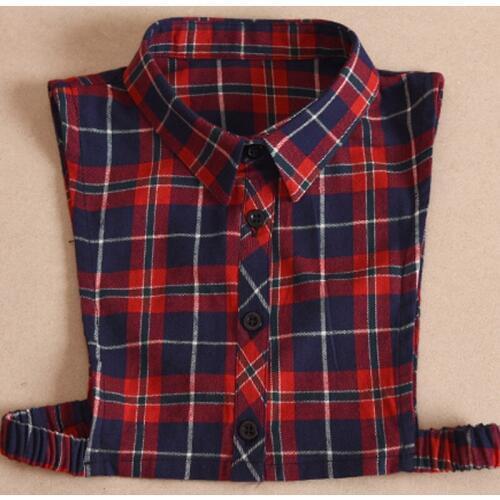 Child Fake Collar Globe Lattice Fake Shirt Kids wild cotton shirt fake collar sweater decoration fit for 3-9 years old child