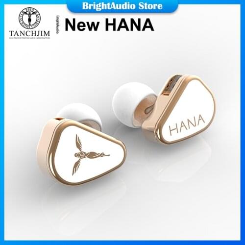 TANCHJIM New HANA 3rd-Gen DMT Dynamic Driver In-ear Monitors Earphone IEM with 2Pin 0.78mm Detachable OFC Cable Earbud Headphone