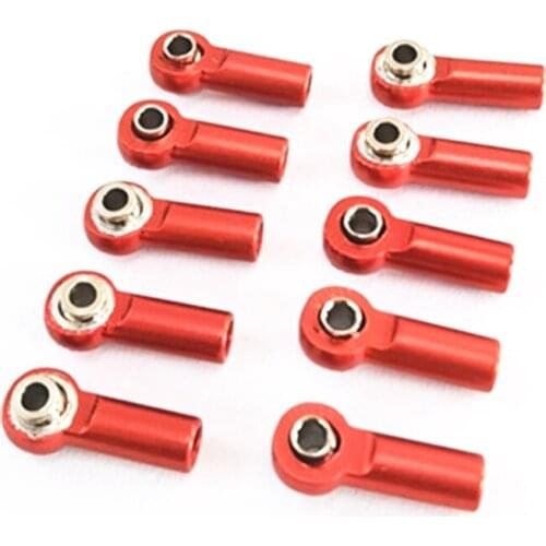 For Wltoys A959 12428 144001 WPL C24 MN D90 MN99S RC Car Parts 10Pcs Metal M2.5 Link Tie Rod End Ball Joint