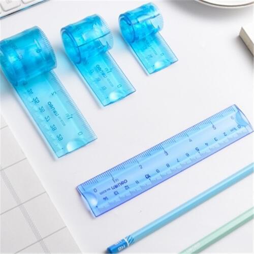 4pcs /lot bendable flexible ruler color random plastic 15cm 20cm 30cm centimetre measure curved surface ruler