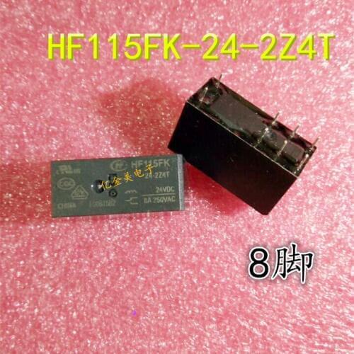 HF115FK-24-2Z4T relay 8-pin 24VDC 24V 8A