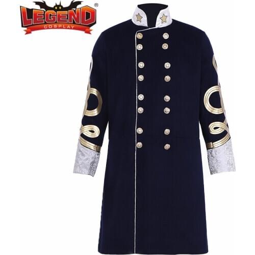 Union Officer Costume 18th Century colonial military uniform JACKET Civil War Soldier Confederate Officer costume jacket coat