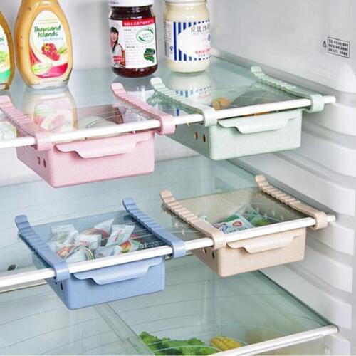Kitchen Refrigerator Storage Box Food Container Fresh Spacer Layer Storage Rack Pull-out Drawer Fresh Sort Organizer 8