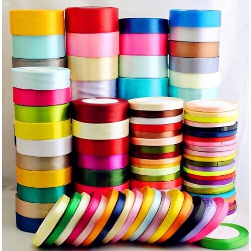 25 yard 1-2.5cm ribbon, used for wedding decoration, invitations, gift packaging, scrapbook supplies, ribbon sewing process
