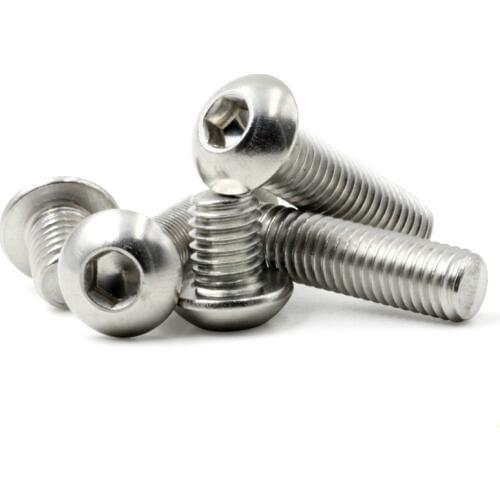M5*6/810/12/14/16..... 100mm DIN7380 A2-70 304 Stainless Steel Round Head / Inner Six Angle Screw
