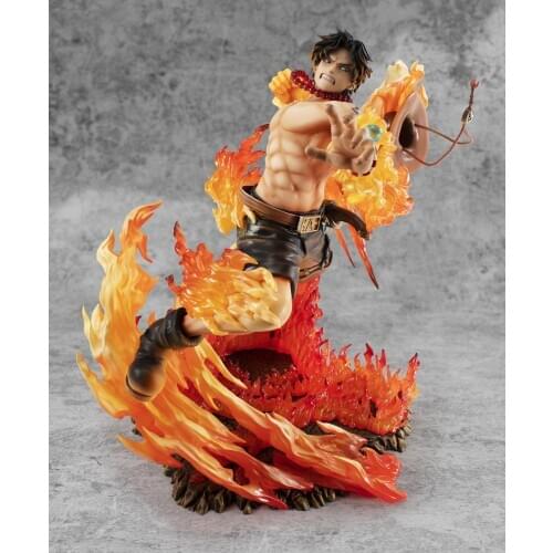 Cute Anime One Piece Portgas D Ace 15th Anniversary Special Ver. GK PVC Action Figure Statue Collectible Model Kids Toys Doll