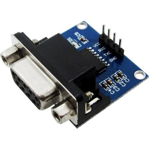 MAX3232 MAX232 RS232 para TTL Converter Module DB9 Conector de Porta Serial