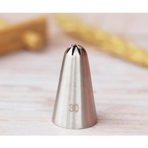 #30 Cream Icing Nozzle Piping Tip Stainless Steel Cake Decorating Tips Icing Piping Pastry Tip Tools Bakeware Small Size