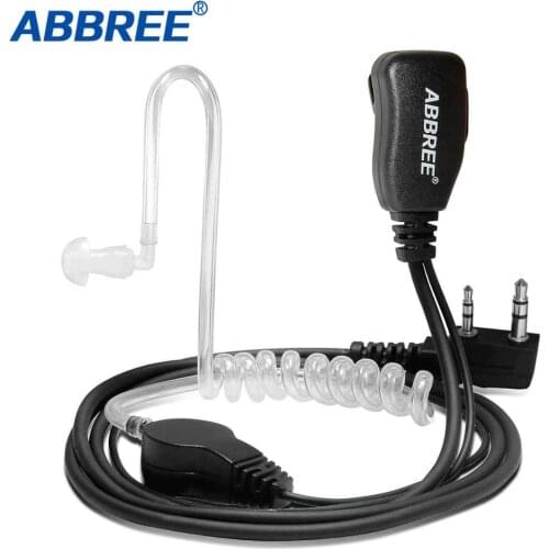 ABBREE Radio Mic Earpiece Headset,2 Pin Covert Acoustic Tube Earphone for Two Way Radio Baofeng UV-5R/888S/UV-82 /AR-F8/BF-F11