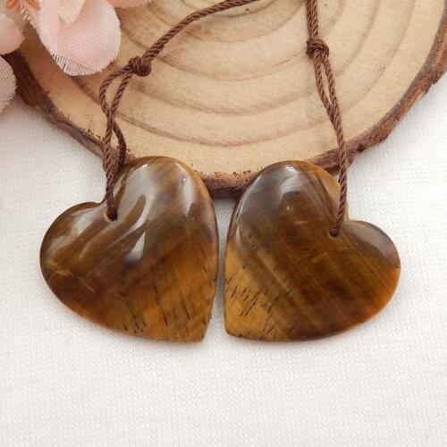 New Arrival Jewelry accessories, Birthday gift,Natural Tiger Eye Carved leaves fashion Earrings Bead 31x22x5mm,8.6g