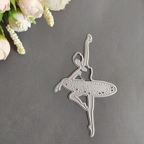 Girl Dancing Ballet New Metal Steel Cutting Dies Stencils for Making Scrapbooking DIY Album Paper Cards Embossing Die