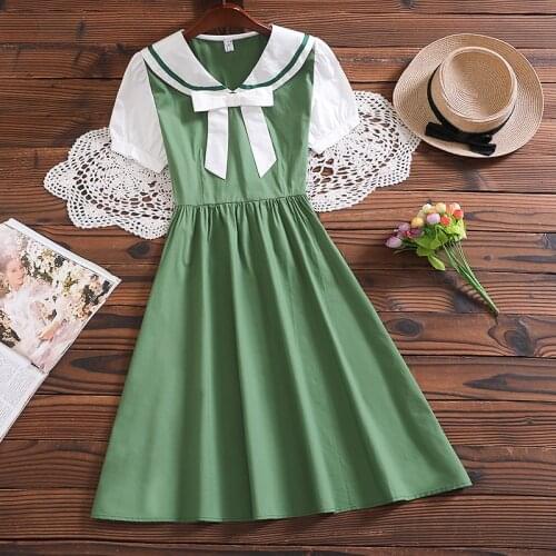 JK cute kawaii sweet dress new arrival summer fashion short sleeve mori girl vestidos