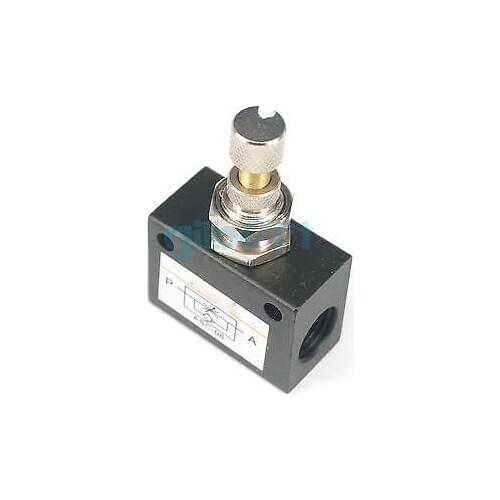G1/4" ASC-08 Pneumatic ASC Series Pipe Bore Air Flow Speed Control Solenoid Valve ASC200-08