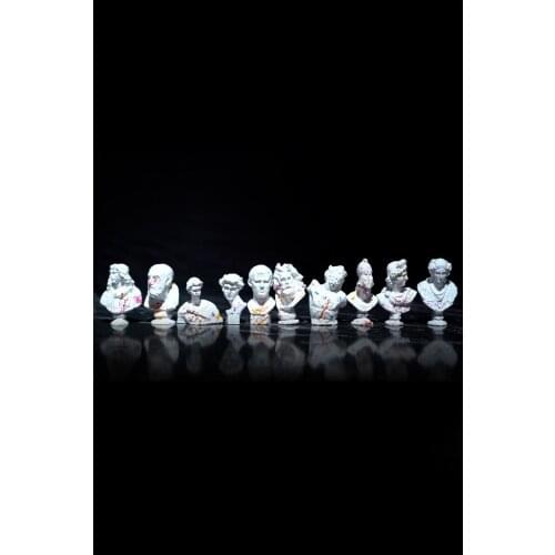 Popart Greek and Roman Mythological Minimal 10'lu Sculpture Set